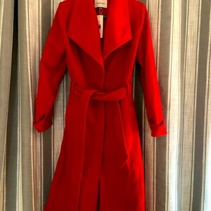 New Yumi Kim Red Winter Trench Coat with Tags
